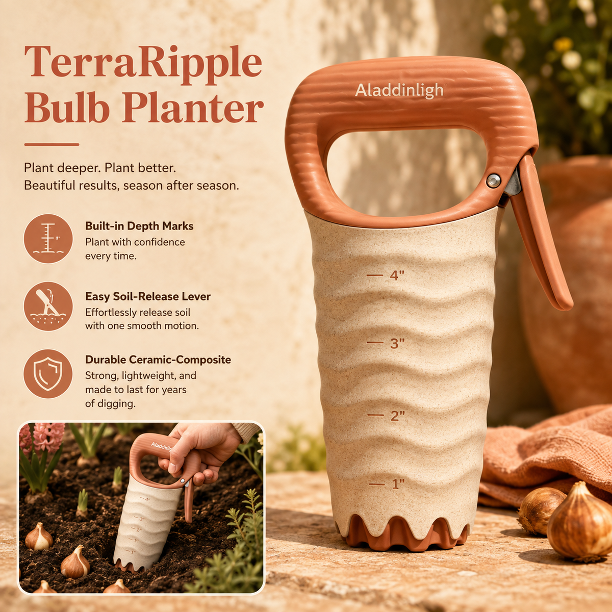 Aladdinligh™ TerraRipple Bulb Planter