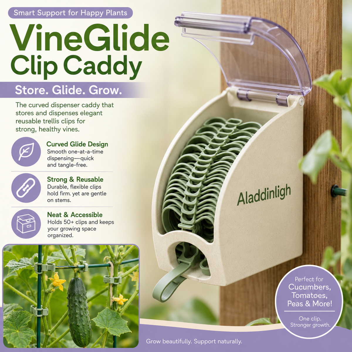 Aladdinligh™ VineGlide Clip Caddy