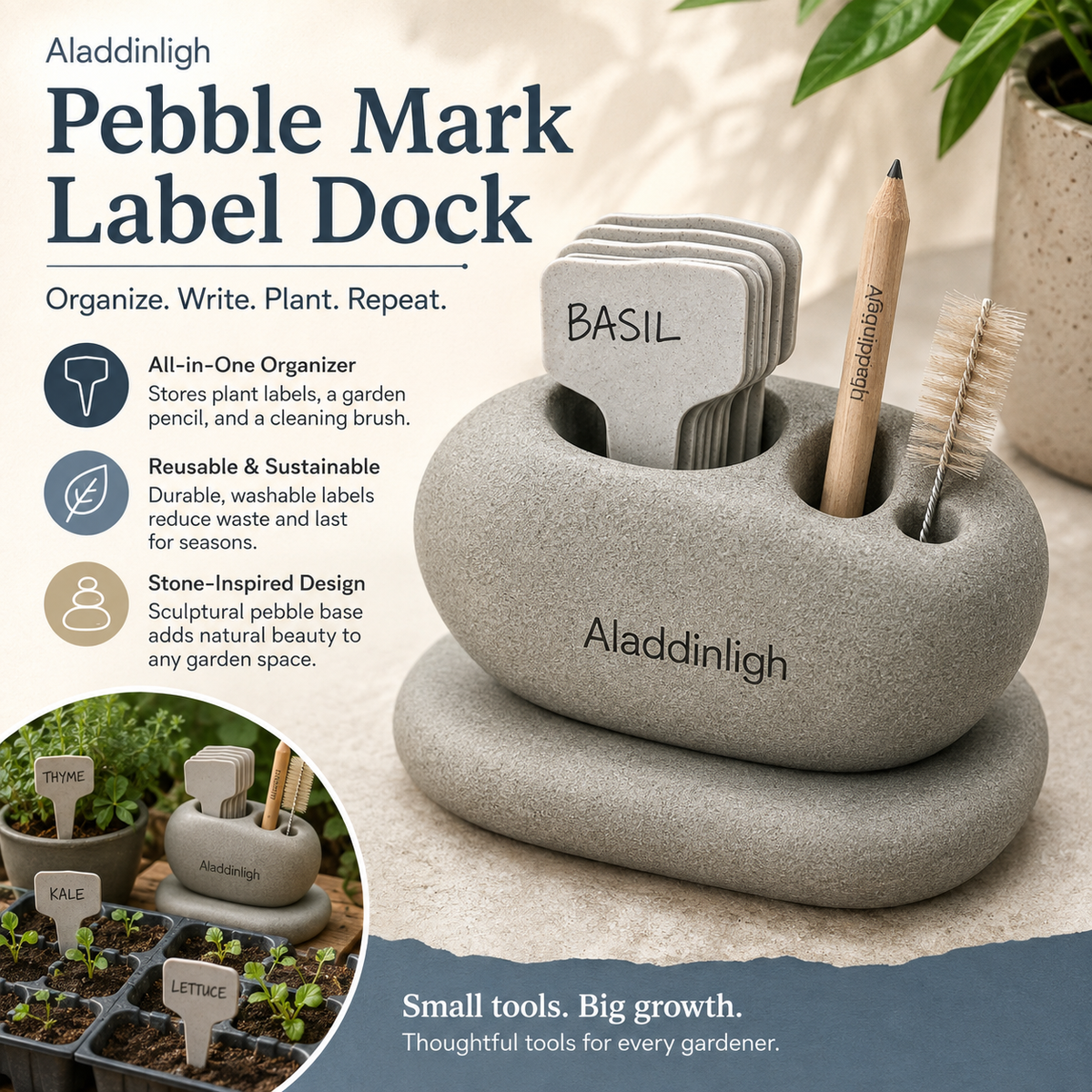 Aladdinligh™ Pebble Mark Label Dock